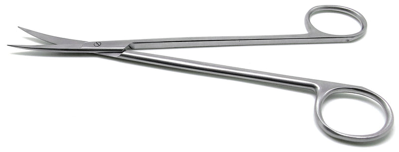 2 Pcs Dental Surgical Medical ENT Scissors Kelly Straight & Curved 7" Sharp/Sharp Instruments