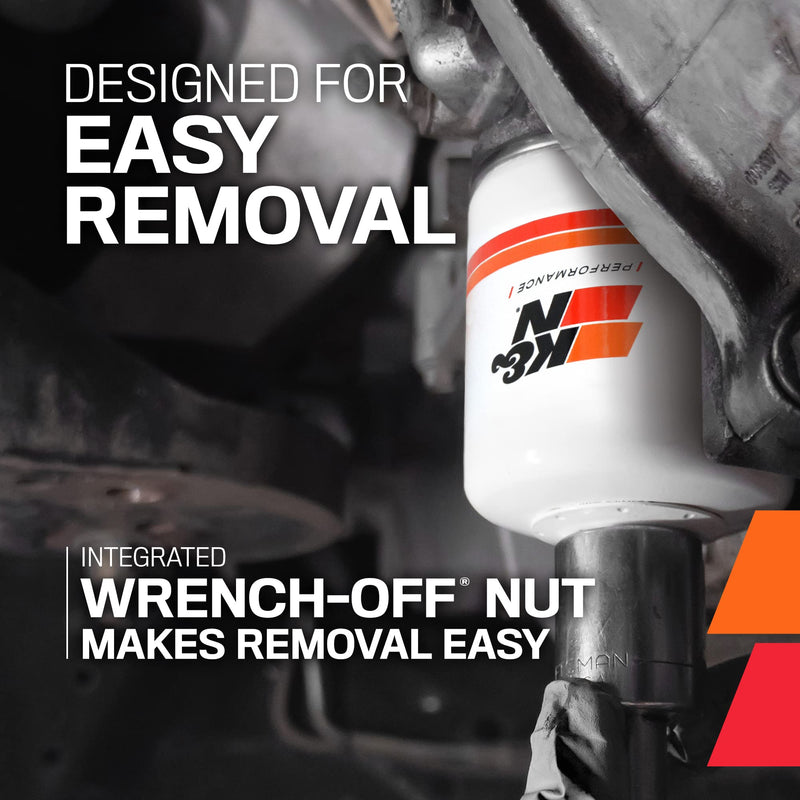 K&N Premium Oil Filter: Protects your Engine: Compatible with Select 2015-2018 NISSAN (Titan XD), HP-3005
