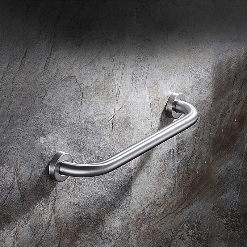 Stainless Steel Bathroom Safety Shower Grab Bar, Anti Slip Bathtubs Grab Bars,Toilet Assist Saft Handle Handrail ADA Compliant 500lbs for Handicap Elderly Senior (Brushed, 12 Inches) Brushed