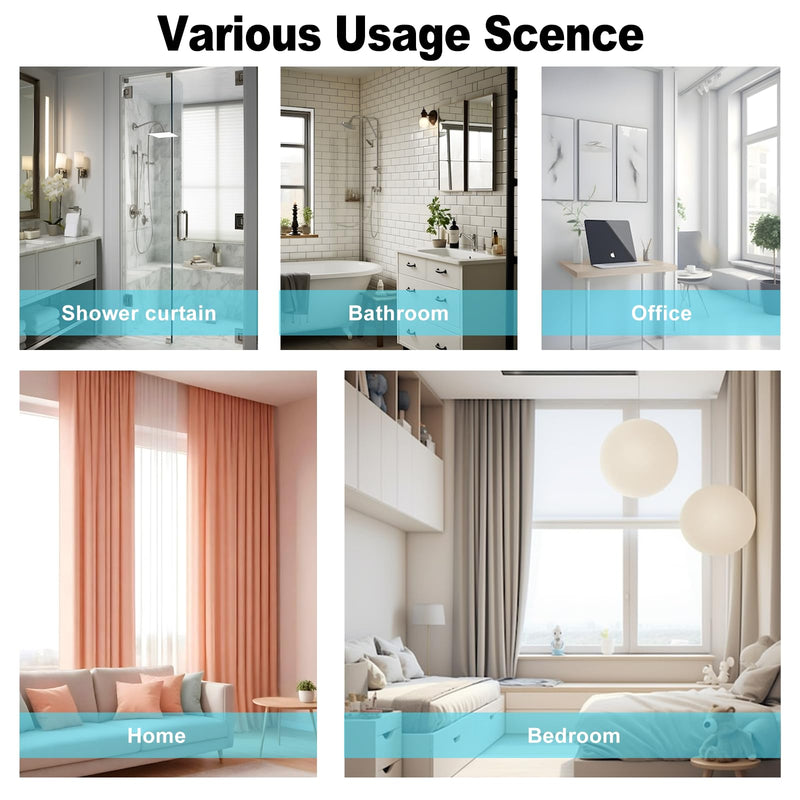 Self Adhesive Curtain Track,9.8FT Ceiling Curtain Track No Drill,Curtain Track Ceiling Mount, Curtain Track for RV,Trailer,Home 118 inch