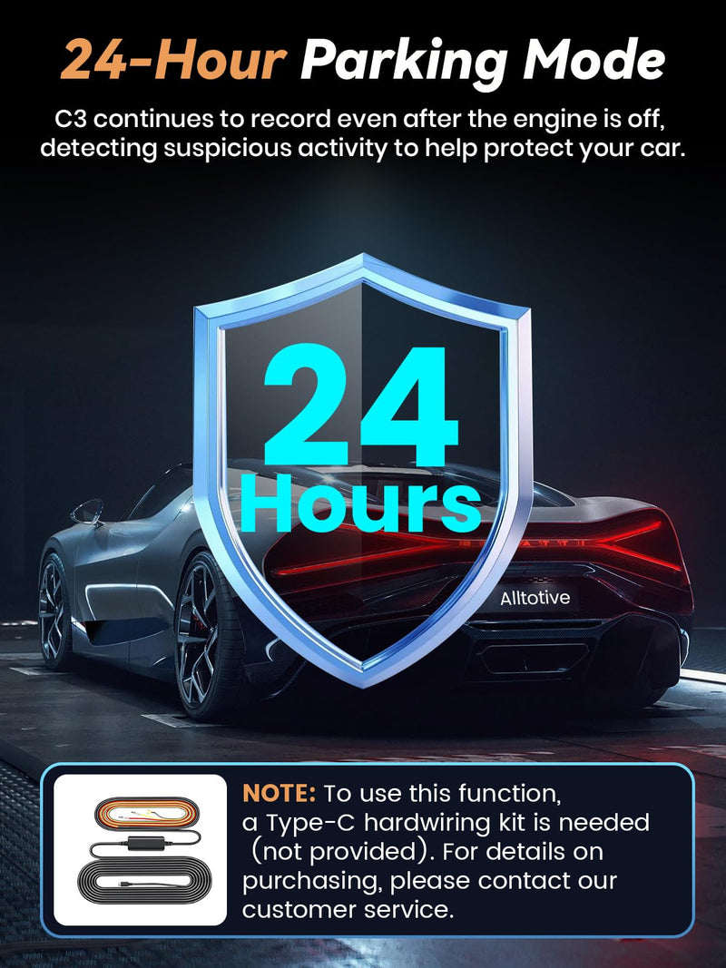 Dash Cam Front and Rear 4K+1080P, Dual Dashcam with 64GB Card | 5GHz WiFi, App Control, 1.47" IPS Screen, 24H Parking Mode, Night Vision, 170° Wide Angle, G-Sensor, WDR, Car Camera