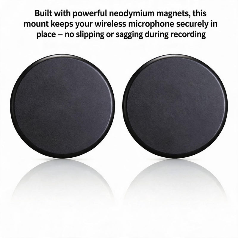 Replacement Mic Clip Magnet for DJI Mic, 2 Pack | For DJI Mic Mini/Mic 2/Mic 3 Wireless Transmitter, Magnetic Clip for Wireless Lavalier Microphone Adapters