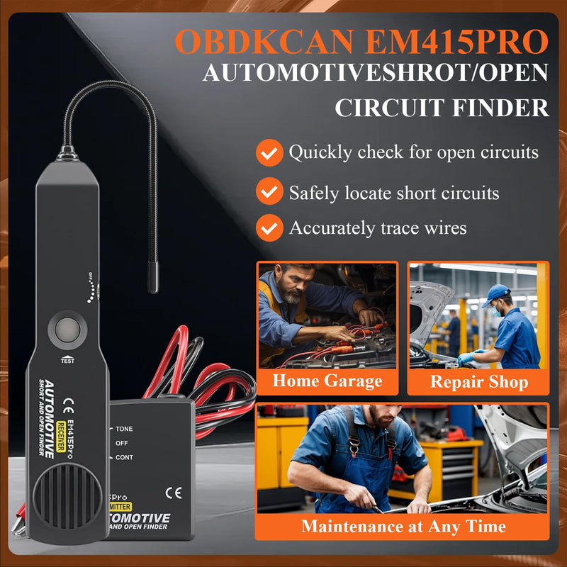 Automotive Electrical Open and Short Finder Circuit Tester Wire Tracker Circuit Breaker Finder