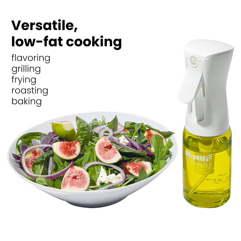 Mistifi Glass Oil Sprayer/Mister 5.1 fl oz (150ml), For Cooking Oil, Olive Oil, Soy Sauce, Vinegar, Non-Aerosol Refillable Dispenser, Spray Bottle (FS640)