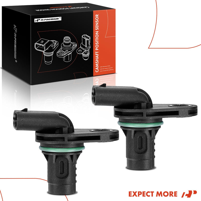 A-Premium 2-PC Engine Camshaft Position Sensor Compatible with Mercedes-Benz C300, E350, E400, E550, E63 AMG, E63 AMG S, GLK350, GLE350, GLE63 AMG, GLE63 AMG S, ML350, ML550, ML63 AMG, GL450, GL550