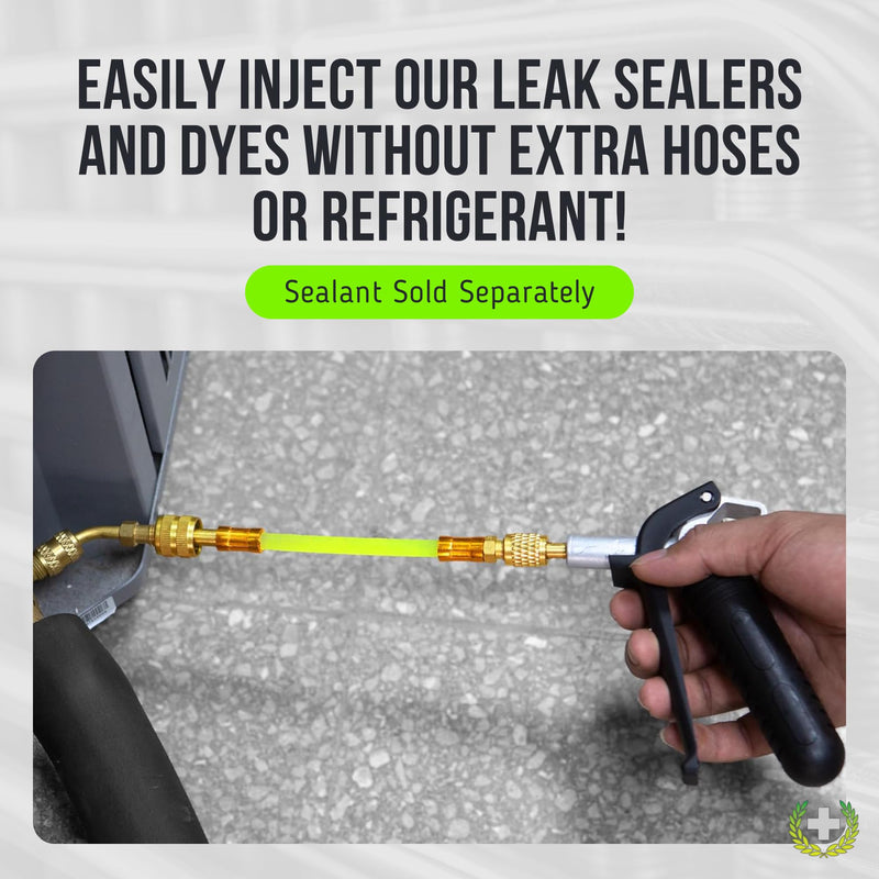 Leak Sealant Injector & AC Drain Line Cleaner Tool | Pro Grade Reinforced Injection Gun | Condensate Line Co2 Drain Gun Basic Sealant Injector