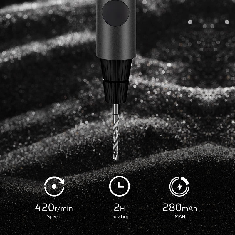 Wowstick Mini Cordless Drill, USB Rechargeable Portable, Multifunction Electric Drill with 8 Accessories, 40 Minute Charge, Ideal for Plastic, Wood, DIY