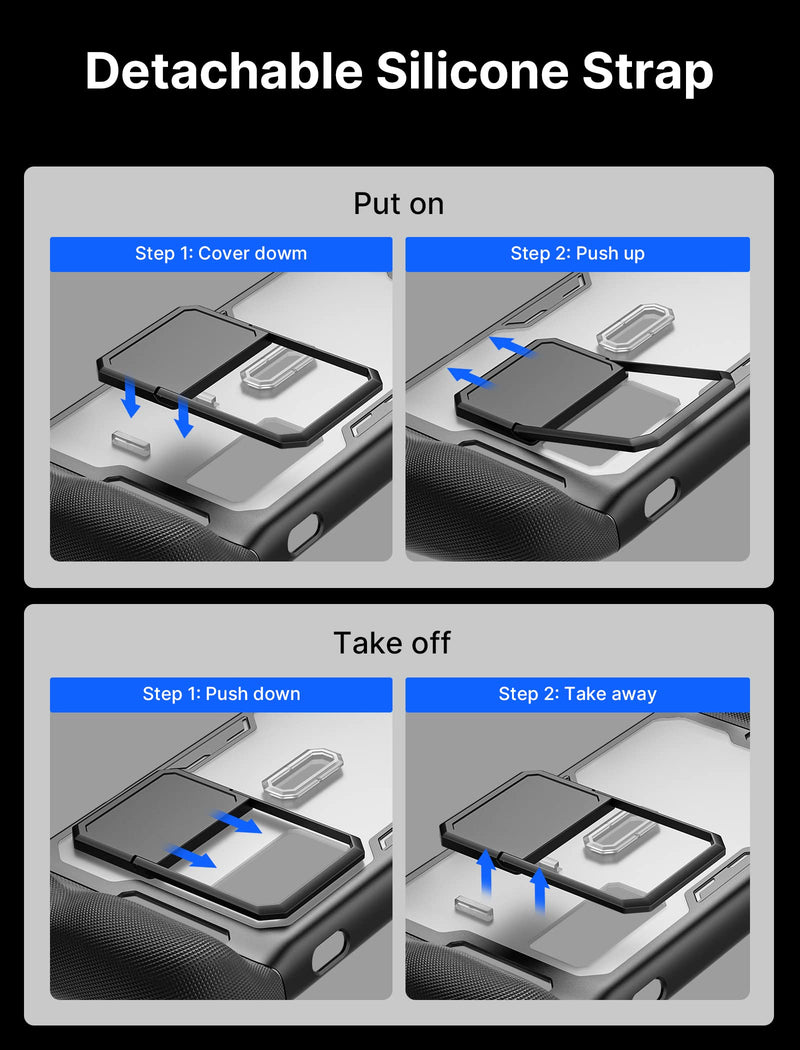 JSAUX PC0104 ModCase Compatible with Steam Deck/Steam Deck OLED, Steam Deck Modular Case Include 11-in-1 Docking Station, Detachable Front Shell, Body Protective Shell,Metal Bracket and Strap-Hub Set Hub Set