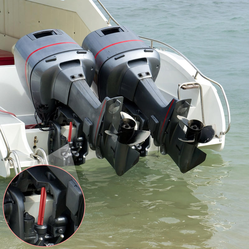 2 Pcs Stern Drive Trim Cylinder Trailering Clips Cleavable Clamps to Trim Cylinder Rams Boat Motor Engine Support Accessories Compatible with Most Drive Trim Cylinders