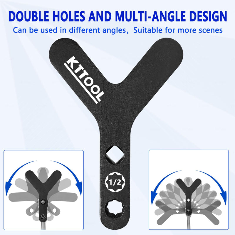 New Lower Control Arm Prying Tool, Suspension Specialty Bushing Tool, Lower Ball Joint Pry, Control Arm Tool Bushing Removal Tool Designed to Work with a 1/2" Drive Extension Breaker Bar 1 Pcs