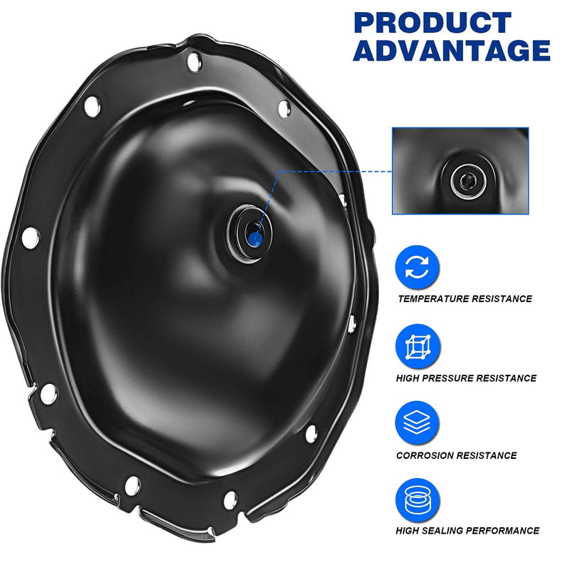 Rear Differential Cover and Gasket Set Replacement for Chevrolet Silverado 1500 1999-2008 Suburban 1500 Tahoe Blazer S10 GMC Jimmy Sonoma Yukon Escalade