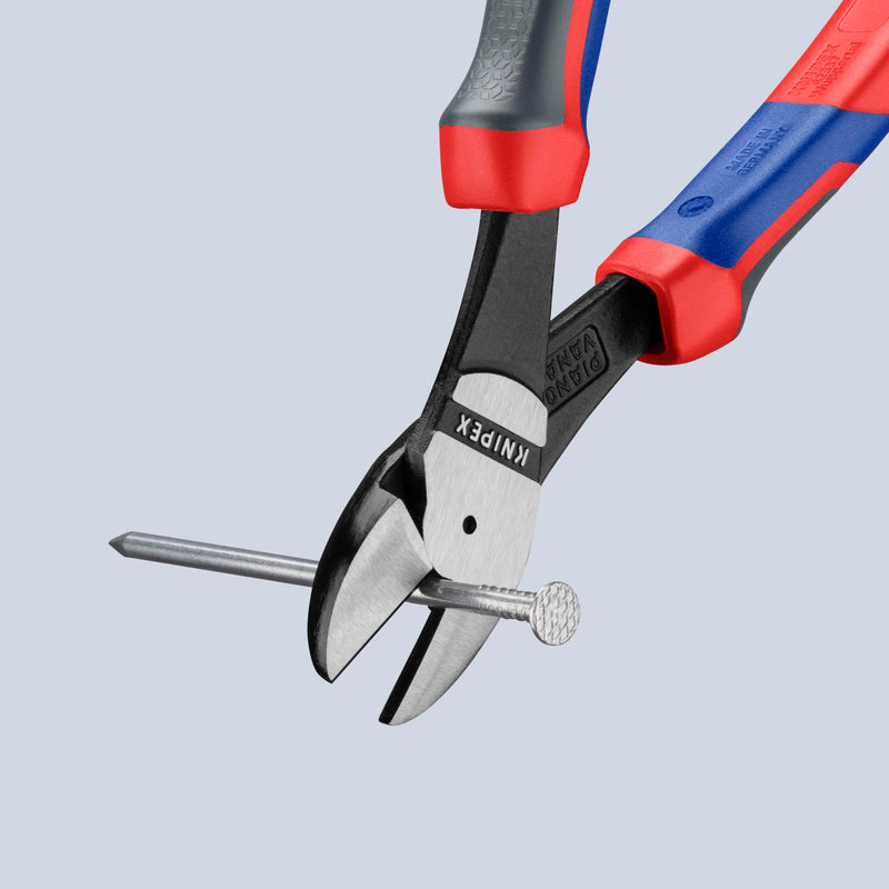 KNIPEX - KPX7402200 Tools - High Leverage Diagonal Cutters, Multi-Component (7402200) 8-Inch Comfort Grip