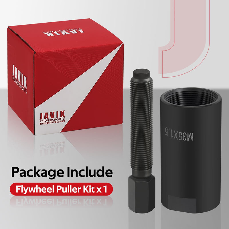 JAVIK Flywheel Puller Remover Tool M35x1.5 for Yamaha Big Bear Grizzly Kodiak Raptor Rhino Warrior Wolverine Viking Bruin Moto-4 Suzuki LT250E LT300E DR250 DR350 SP250 Ninja 250R EX250F Eliminator