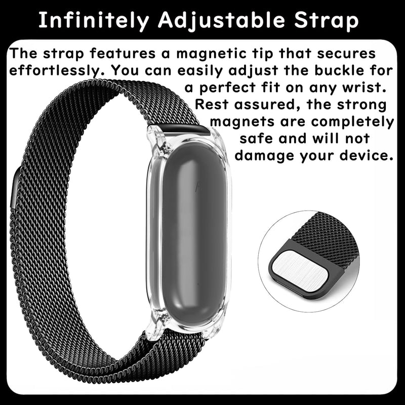 for [Plaud] NotePin AI//NotePin S Ai Voice Recorder, Wristband & Neckband, PC Case & Metal Strap & Neck Strap Black