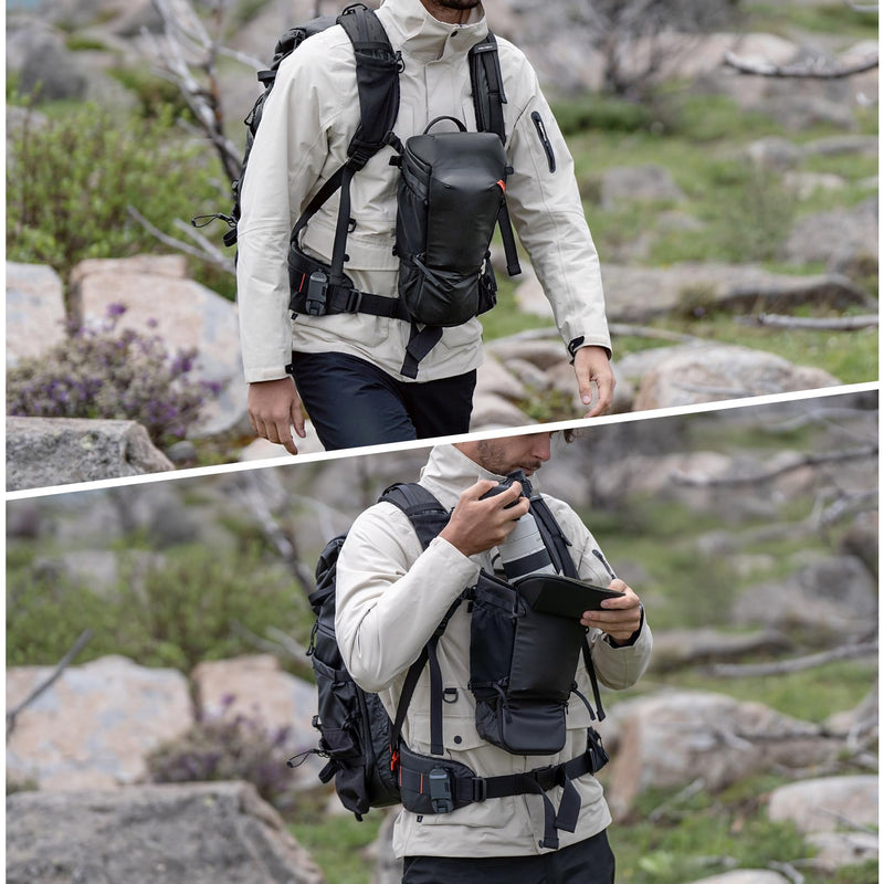 PGYTECH Camera Top Loader for DSLR/SLR/Mirrorless Cameras and Lenses | Adjustable Shoulder Strap, Expandable Organizing Pockets for Nikon/Canon/Sony Mirrorless Cameras, Waterproof