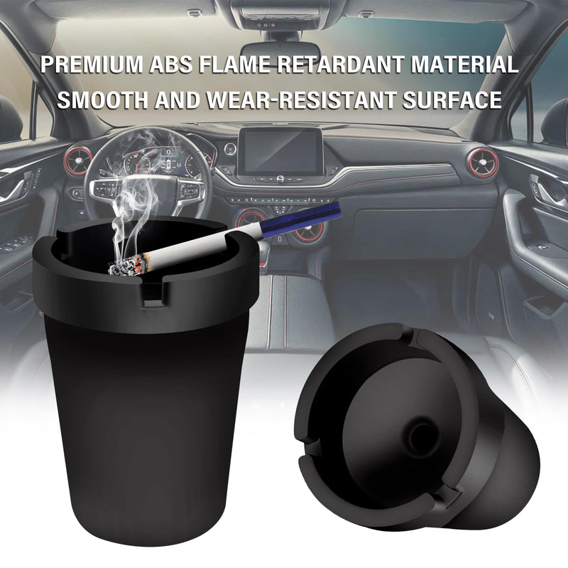 Car Ashtray with Lid Smell Proof,High Grade Detachable Smokeless Ashtray for Car Cup Holder,Multifunctional CCar Interior Accessories Portable Ashtray Fits Truck SUV Home Office Outdoor