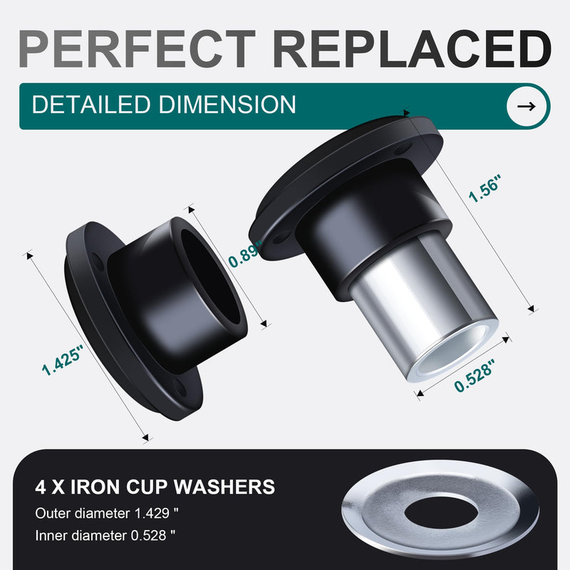 MoKitDora Handlebar Riser Bushings Damper Kit for 1983-up Harley Touring Road King Electra Street Glide FLHR FLTR FLHX FLHT & 2018-up Softail Deluxe Breakout Heritage Street Bob Fat Boy Low Rider