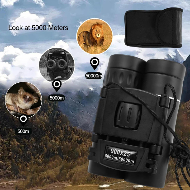 Powerful Long Range 900x25 BAK4 Telescope Low Light Jumelles for Hunting Camping Outdoor Binoculars