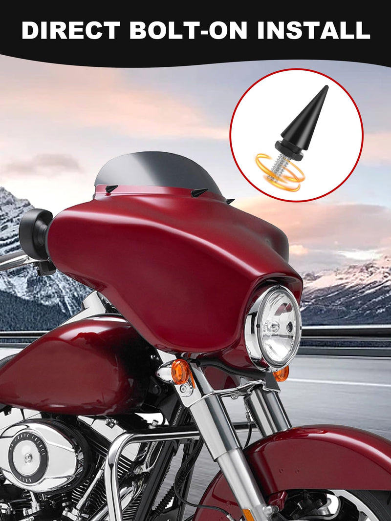 Motorcycle Windshield Bolts, Windscreen Screws, Fairing Bolts Compatible for Harley Davidson Electra Glide, Street Glide, Ultra Classic, Ultra Limited, Tri Glide 1996-2013 Black