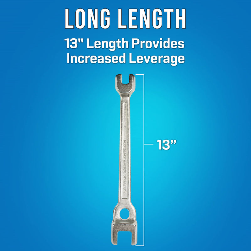 Jonard Tools JIC-650, Lineman's B Type Double Ended Wrench, 13" Length