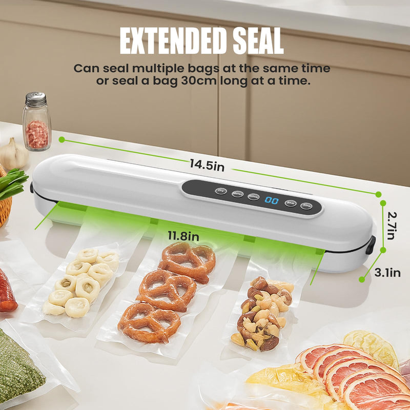 HICTOP Dual-Use Vacuum Sealer Precision Suction Power Sealer with Digital Timer for 3D Printer Filament Storage & Food Preservation Airtight Moisture-Proof Packaging System for 1KG PLA PETG ABS Spools