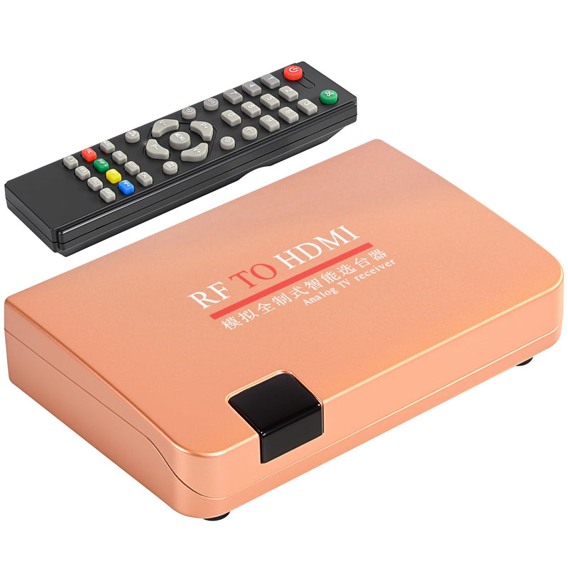 Coax to HDMI Converter, RF to HDMI Converter Modulator, RF Demodulator, VHF Adapter Coaxial Converter for Video CD Player, Digital Projector, Monitor TV