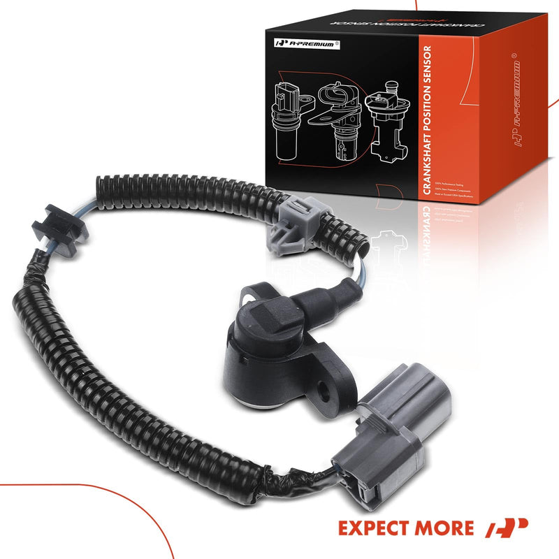 A-Premium Engine Crankshaft Position Sensor Compatible with Acura Integra 1994-2001 & Honda Civic 1999-2000, Civic del Sol 1996-1997, CR-V 1997-2001, 1.6L 1.8L 2.0L, Replace# 37500P72A01