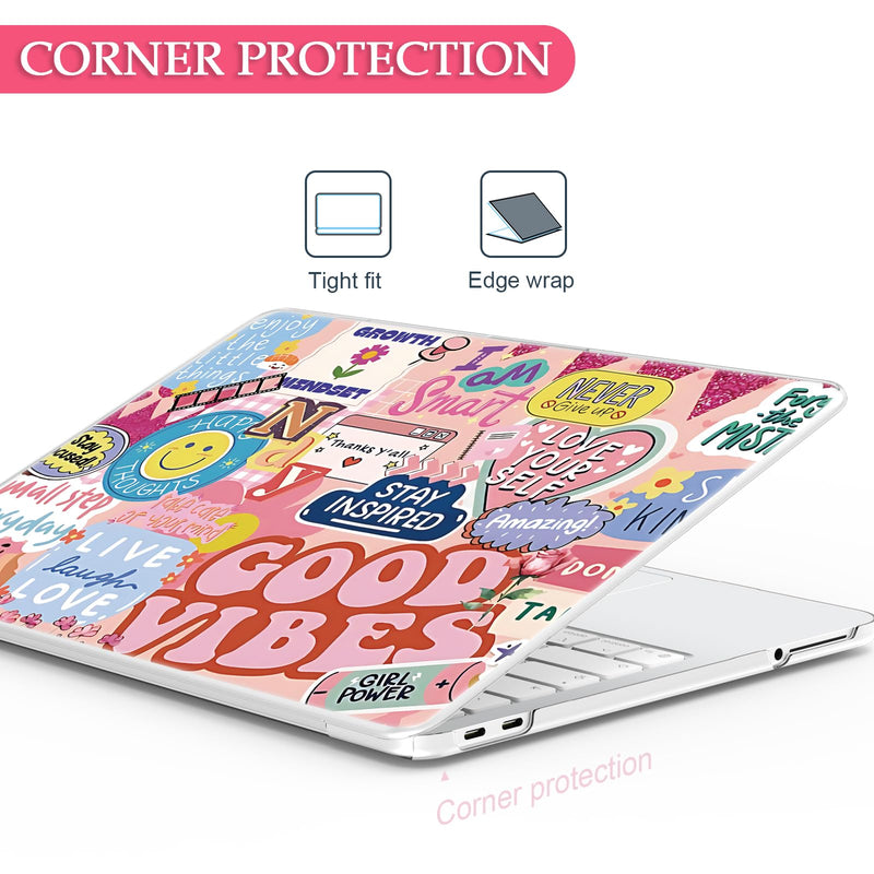 B BELK for MacBook Neo 13 inch Case 2026 A3404 A18 Pro, Pink Smile Face | Ultra-Thin Protective, Shockproof Hard Shell Cover, 2 Keyboard Covers & Screen Film, Girly Cute Laptop Protector Pink Smiley Face
