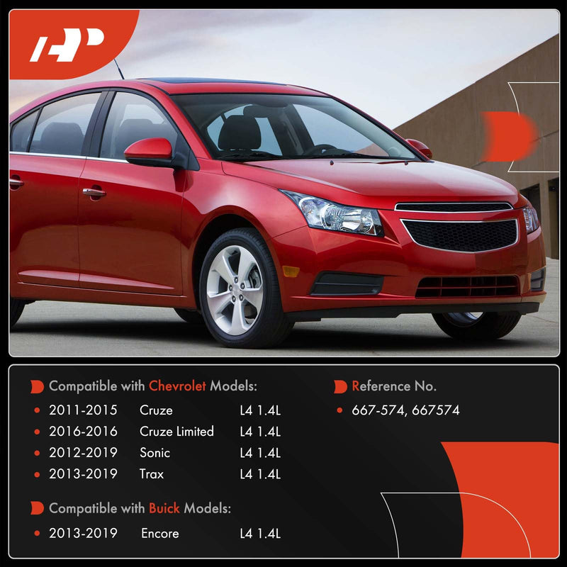 A-Premium Turbocharger Gasket Kit Compatible with Chevrolet Cruze 2011-2015, Cruze Limited 2016, Sonic 2012-2019, Trax 2013-2019 & Buick Encore 2013-2019, 1.4L