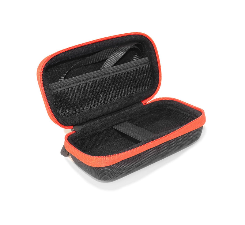 Case for Kestrel Meters Like 5700X Elite, 5700 Balllistics, 5500, 5500FW, 5400, 5400 AG/FW, 5200, 5100, 3500 FW/AG Black with orange zip