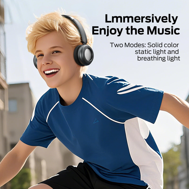 Oraolo N-Tune MINI 01 Wireless On-Ear Headphones, Bluetooth 6.0 Wireless Audio Gear, 50-Hour Continuous Playback, Ergonomic & Lightweight Construction, Hands-Free Telephony (Black)