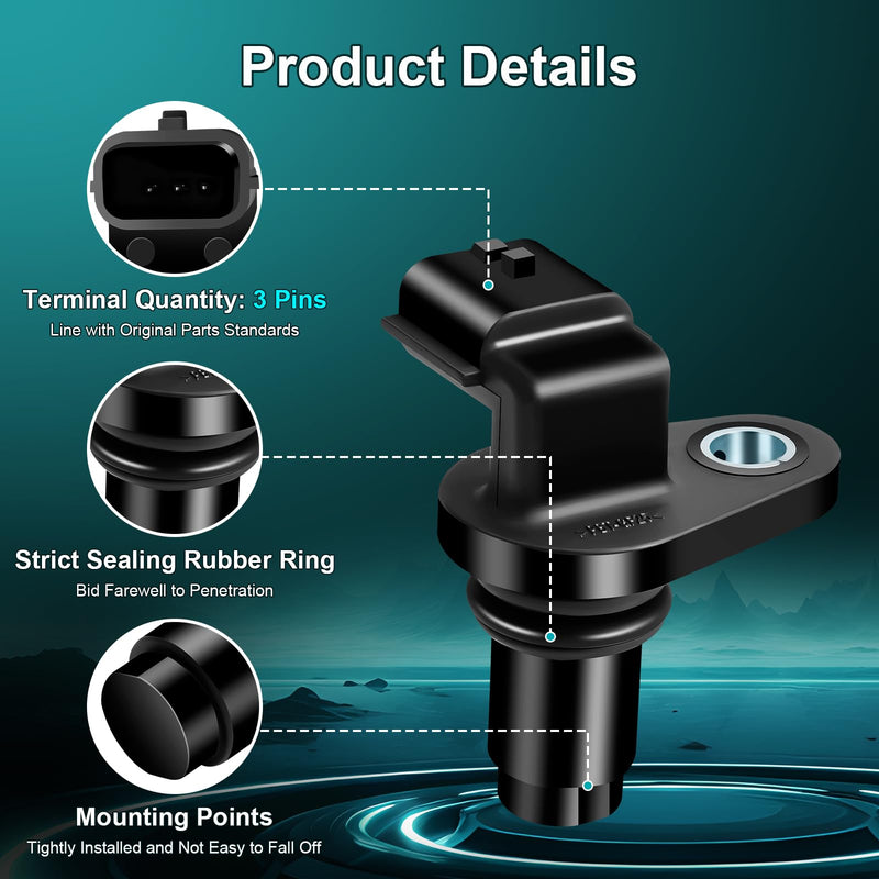 Camshaft Position Sensor compatible with Nissan Altima Rogue Rogue Select Sentra Murano Pathfinder Maxima Quest Infiniti QX6 Q50 G25 G35 M35 M35h Q70 JX35 FX35 2006-2020 Replaces 237311KC1A PC775 2Pcs