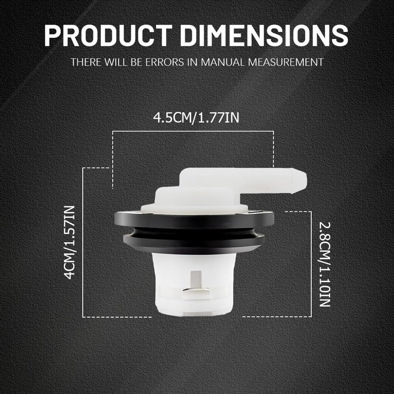Fuel Tank Vent Valve, Fuel Tank Vent Rollover Valve with Grommet Seal Kit, 5360058 5360059 Gas Tank Vent Valve Replacement for Jeep Wrangler Dodge (1PCS) 1PCS
