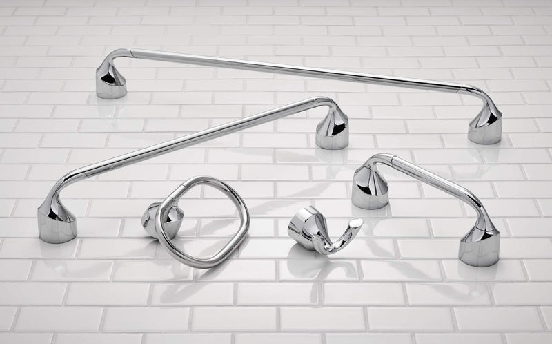 Moen MY3724CH Idora 24-inch Single Towel Bar, Chrome 24" Towel Bar