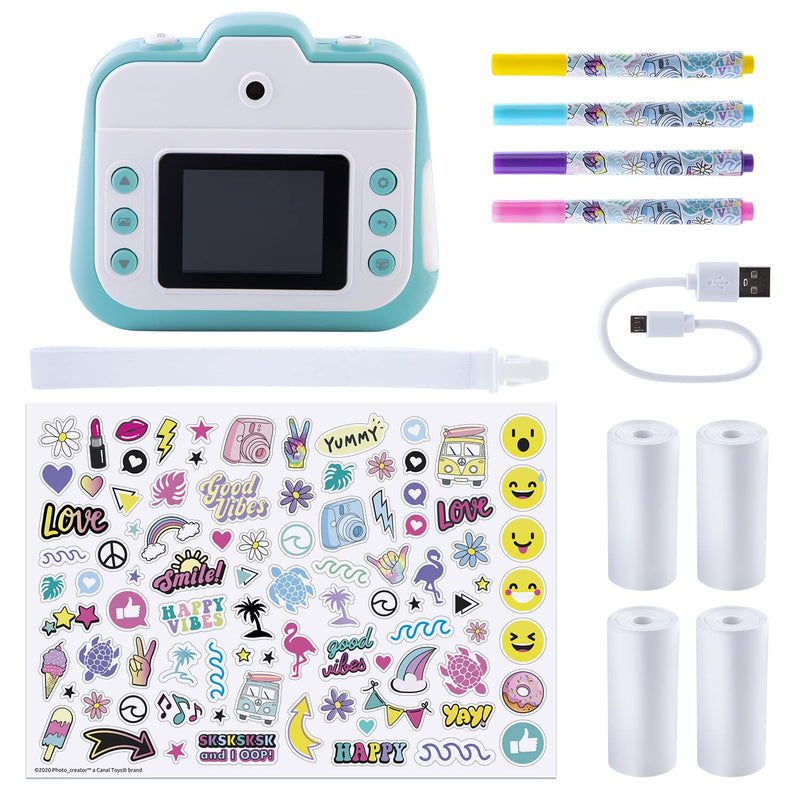 Canal Toys Photo Creator Instant Print Camera – Photo, Selfie and Video – Thermal Paper for 250 Photos – LCD Screen. 8+ Insta Camera