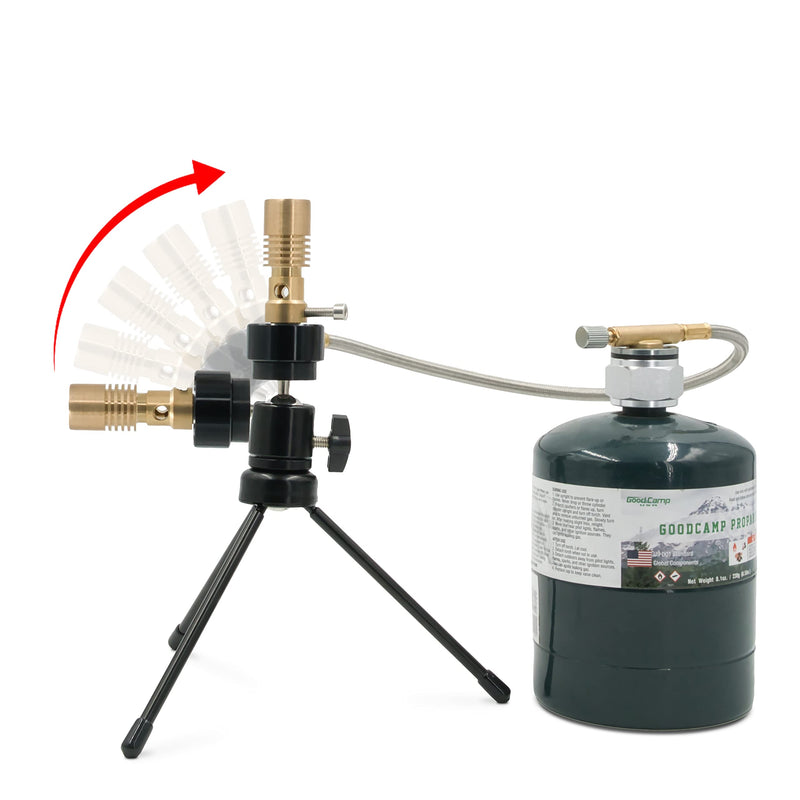 Universal Propane Bunsen Burner | Adjustable Height, Adjustable Flame, Universal Head, Propane