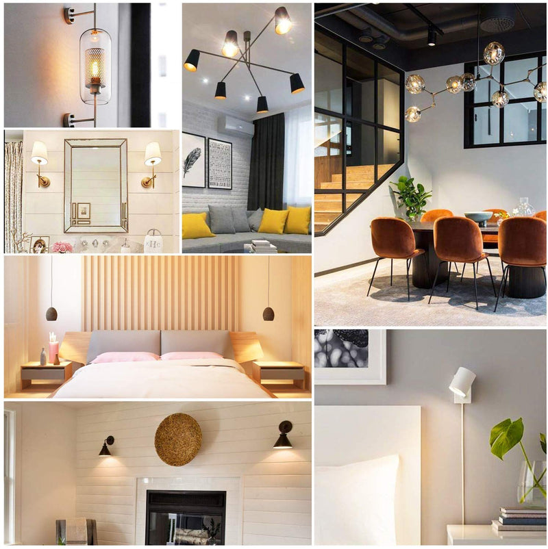 Dimmable T10 Edison Led Tubular Bulb 3000K Soft White E26 Vintage Led Filament Tube Bulb 60 Watt Equivalent 600lm E26 Base Lamp Bulb 6W for Display Cabinet Showcase Piano. (6-Pack.) 6w=60w Soft White 3000k 6p