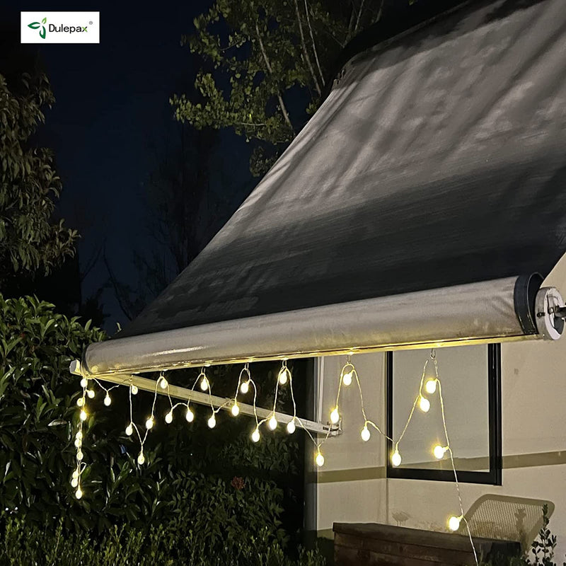 Dulepax RV Awning Hooks, RV Awning Light Clips for Christmas Camping Awning Lights Decor, Hang Clothes,Hang Plants and More.Easily Slide Into Awning Roller Bar Channel (12 PCS) 12pcs hooks