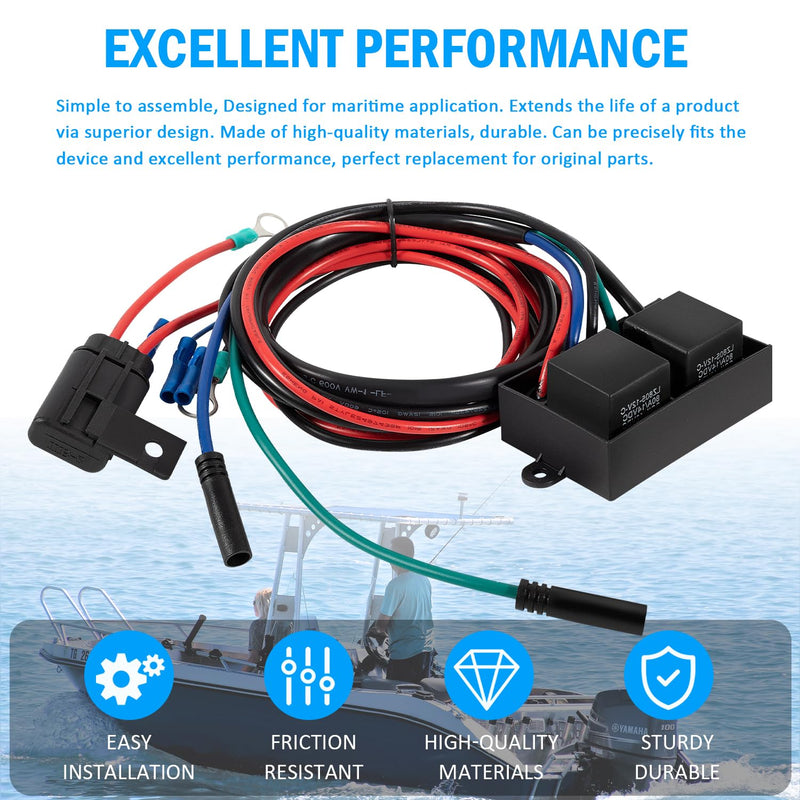 Replacement Relay Harness for Atlas Hydraulic Jack Plates 2014+, Replace AHJRELAYKIT-2-DP