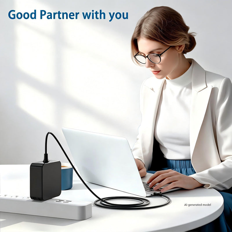 USB-C 65W Wall Charger Power Adapter for Lenovo Laptop ThinkPad T14 T15 X1 X13 E15 T480s T490 Yoga 7i 9i Thinkbook 13s 14 15 16 Plus Chromebook C330 S330- PD 3.0,Slim,Light and Portable-Black
