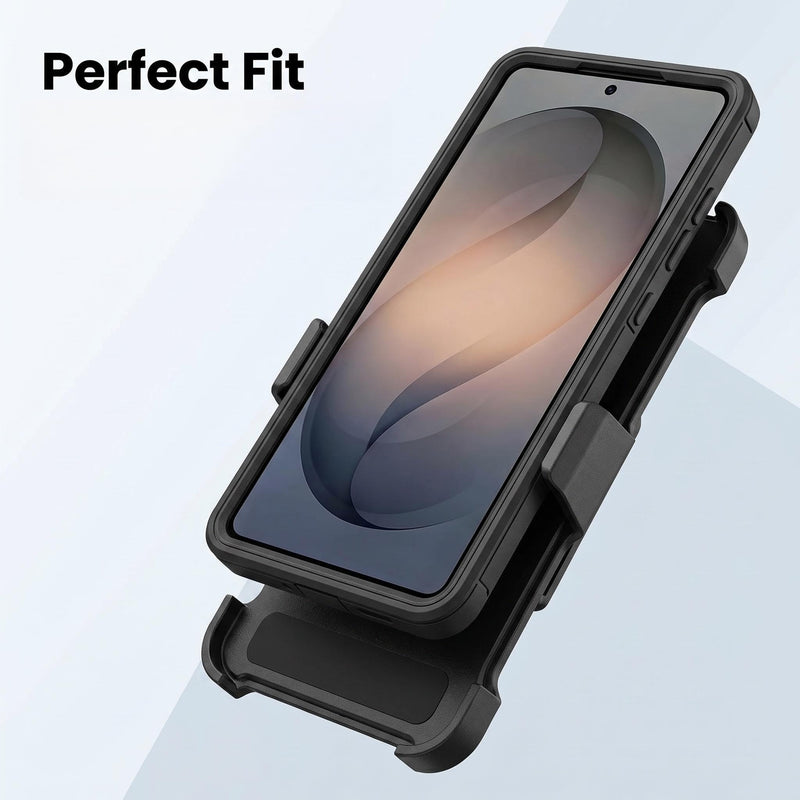 2 Packs Belt Clip Compatible with Samsung Galaxy S26 Ultra Otterbox Defender Case, Protective Case & Holster, 360° Swivel Stand，Shock-Resistant Protection，Easy to Carry with Strong Clip