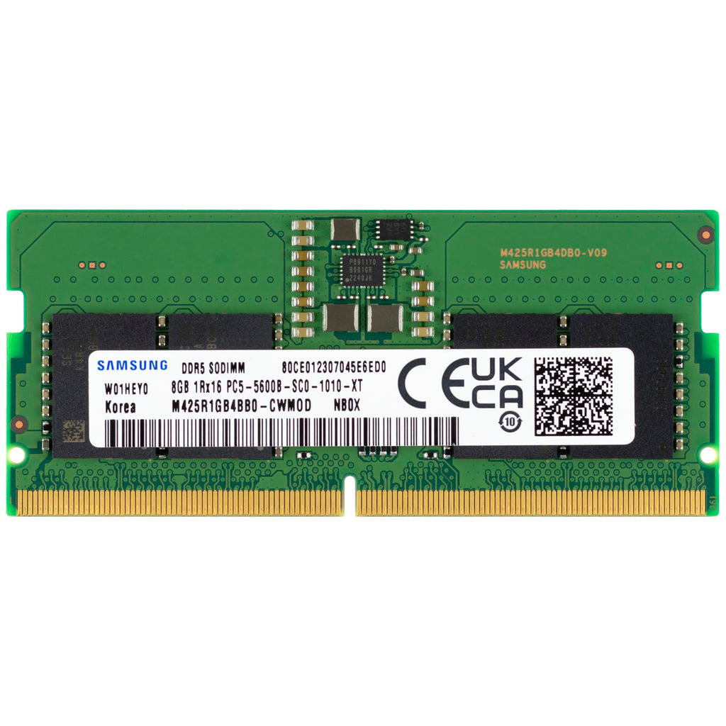 Samsung 8GB DDR5 5600MHz PC5-44800 CL46 SODIMM 1Rx16 Single Rank 1.1V 262-Pin Laptop RAM Memory M425R1GB4BB0-CWM