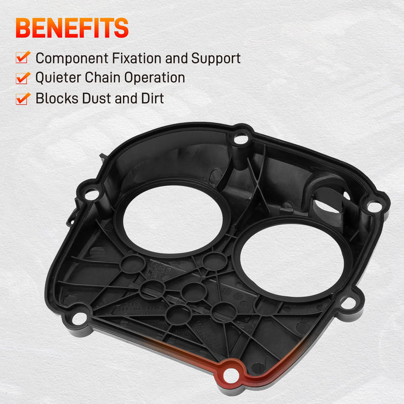 Engine Timing Cover & Gasket Set 06K103269F 06K103483 Compatible with VW Tiguan Jetta GTI Arteon 1.8T 2.0T, Audi A3 A4 A4 ALLROAD A5 A6 Q3 Q5 Q7 TT, Replace 06K-103-269-F, 06K103269D, 06L103269E
