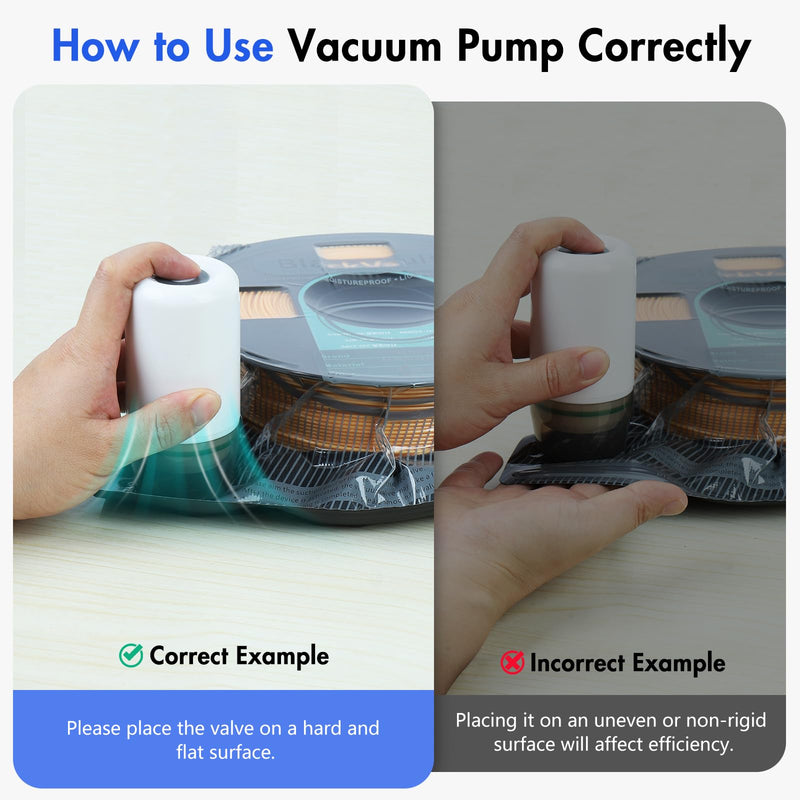 Hifree 25 Pcs 3D Filament Vacuum Storage Bags Kit with 5 Sealing Clip and 1Pump PA/DP/PC/PLA/ABS/TPU/ASA/PETG Lightproof Dustproof Humidity Resistant Reusable Vacuum Storage Seal Bag(12.6" X 13.4") 25PCS Storage Bags+Pump
