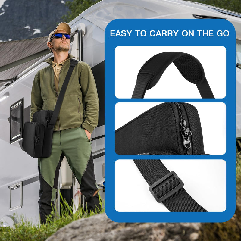 Travel Case for Starlink Mini Dish Kit Accessories, Case Only | Lightweight & Compact Carrying Bag with Shoulder Strap, Full Kit Storage and Protection, Ideal for Outdoor Travel RV Camping