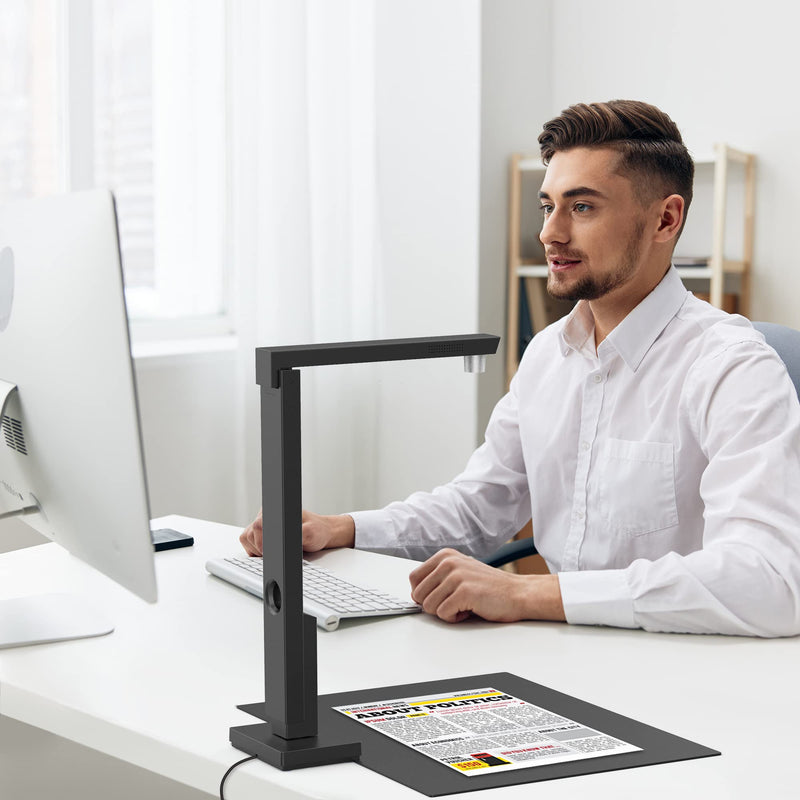 CZUR Lens800 Pro 8MP Portable Document Scanner & Document Camera, Travel-Friendly Mobile PDF Scanner, Capture Size A4, Fast Scan 1s/Page, Easy-to-Use OCR, for Mac & Windows
