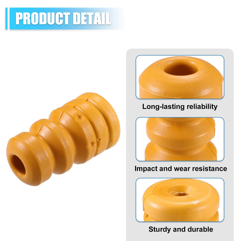 X AUTOHAUX 1pcs 1.97 Inch Rear Suspension Bump Stop Strut Bumper Bump Stop for Hyundai Elantra 2.0L L4 - Gas 2009-2012 No.553482L000 Rubber Yellow