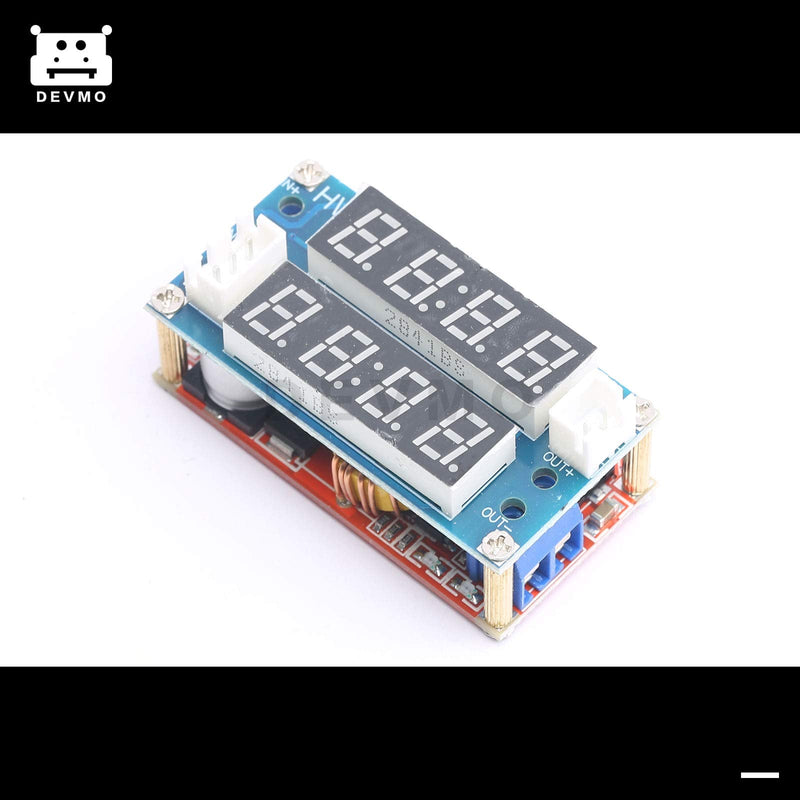 DEVMO 2 in 1 XL4015 5A Adjustable Power CC/CV Step-Down Charge Charging Module LED Driver Voltmeter Ammeter Constant Current/Voltage