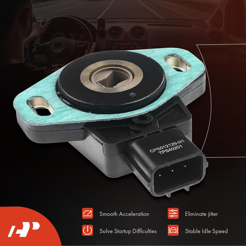A-Premium TPS Throttle Position Sensor Compatible with Acura RSX 2002-2006 & Honda CR-V CRV 2001-2008, 2.0L 2.4L - Replace# HAJT6HRK, 16402REJW01