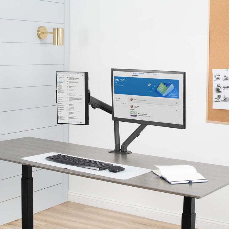 VIVO Universal VESA Mount Adapter for Tablets, 2-in-1 Laptops, & 15.6 inch Portable Monitors, Max VESA 100x100, Adjustable Laptop Holder, Black, MOUNT-UVM02
